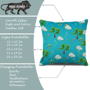 Soft Touch Luxurious Animal Printed Cotton Canvas Cushion Cover Set of 2